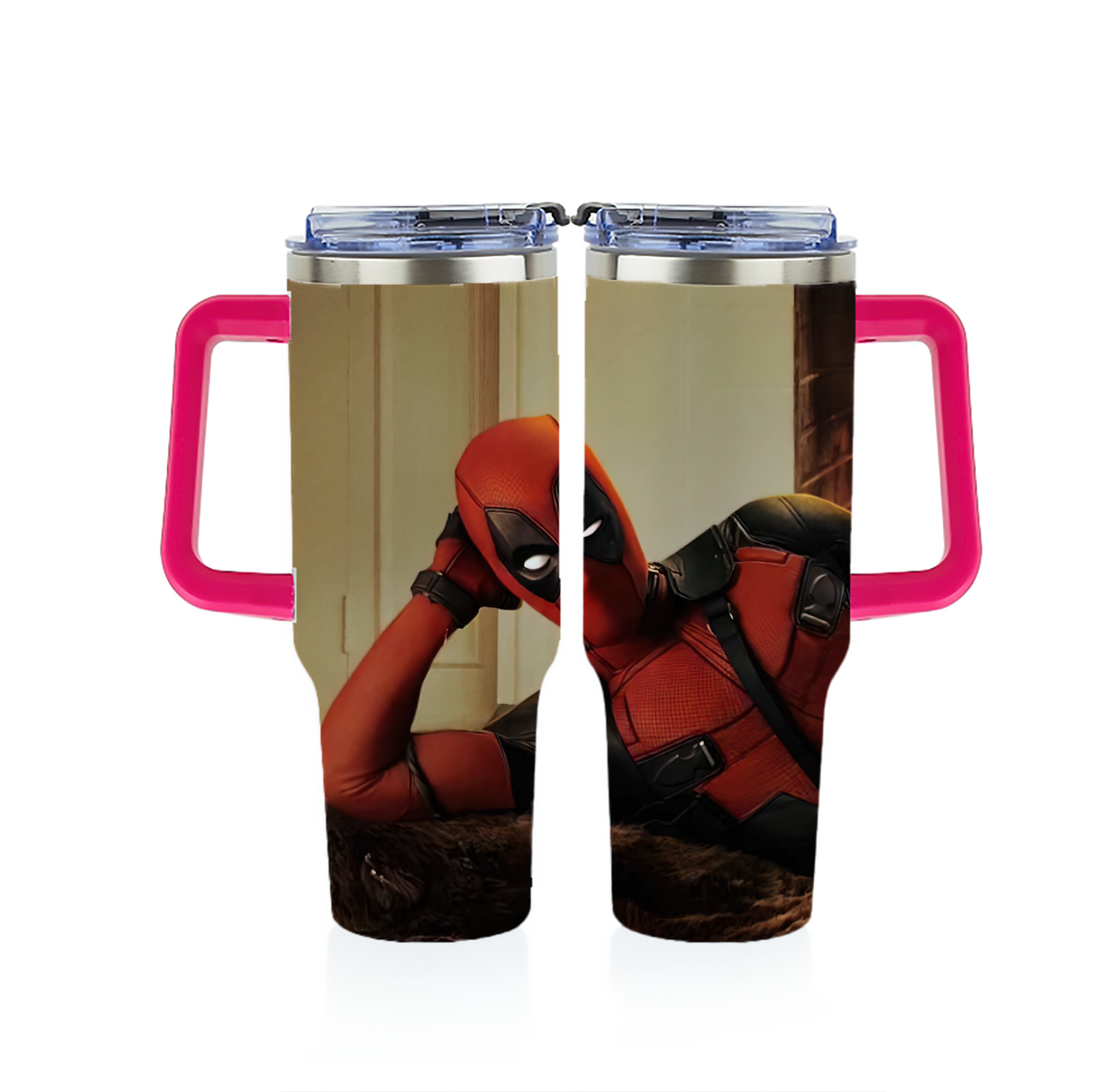 （画像用） Deadpool デッドプール 1200ｍLフルプリント車用タンブラー